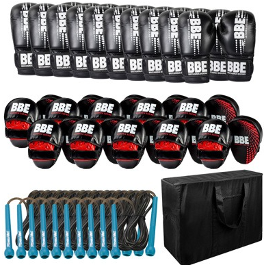 BBE PVC 12oz Sparring Glove Boxing Kit – 10 pack